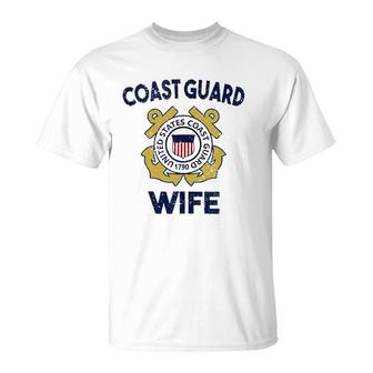 Proud Us Coast Guard Wife Military Pride Tank Top T-Shirt | Mazezy