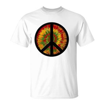 Psychedelic Trip Peace Sign 60'S 70'S T-Shirt | Mazezy