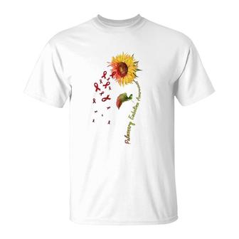 Pulmonary Embolism Awareness Sunflower T-Shirt | Mazezy