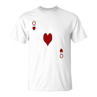 Queen Of Hearts- Easy Costumes For Women T-Shirt | Mazezy