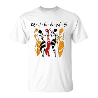 Queens Melanin African American Black Women T-Shirt | Mazezy