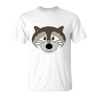 Raccoon Animal Face T-Shirt | Mazezy