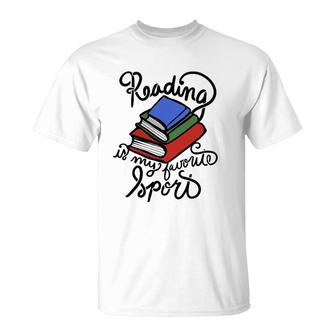 Reading Is My Favorite Sport T-Shirt | Mazezy