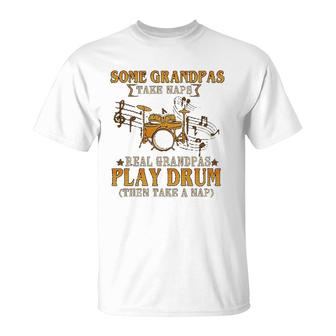 Real Grandpas Play Drum T-Shirt | Mazezy