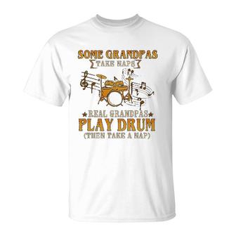 Real Grandpas Play Drum T-Shirt | Mazezy
