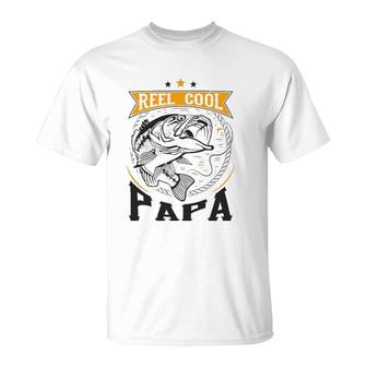 Reel Cool Papa Father's Day Gift Idea Men T-Shirt | Mazezy