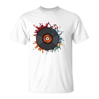Retro Vinyl Lp Records - Vintage Vinyls T-Shirt | Mazezy