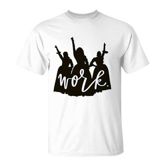 Rise Up Work Women T-Shirt | Mazezy