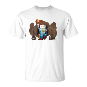 Robot Cave Explorer Premium T-Shirt | Mazezy