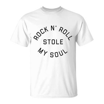 Rock N Roll Stole My Soul T-Shirt | Mazezy