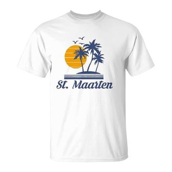 Saint St Maarten Caribbean Island Country Beach Tank Top T-Shirt | Mazezy
