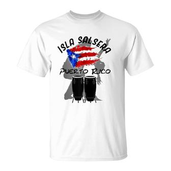 Salsero For Life Boricua Puerto Rican Salsa Pride T-Shirt | Mazezy