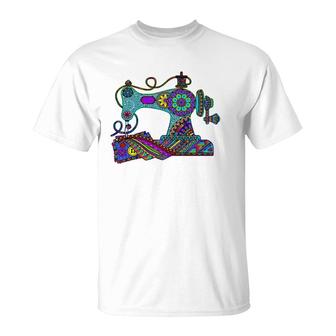 Sewing S Quilting S Sewing Machine Premium T-Shirt | Mazezy