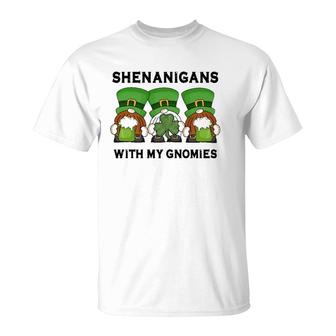Shenanigans With My Gnomies Gift T-Shirt | Mazezy