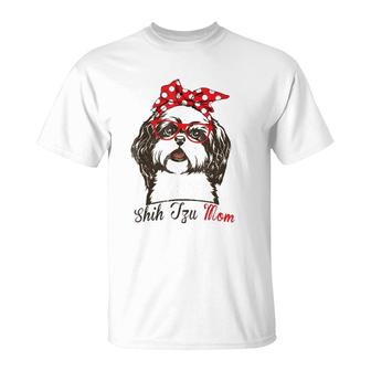 Shih Tzu Mom For Dog Lovers-Mothers Day T-Shirt | Mazezy