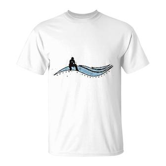 Shorty Skateboard Wave Grey T-Shirt | Mazezy