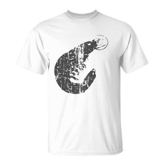 Shrimp Vintage Design - Shrimp Print T-Shirt | Mazezy UK