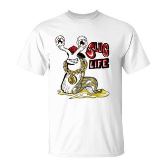 Slug Life Funny Pun Parody Art Cool Ts T-Shirt | Mazezy