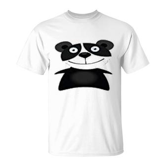 Smiling Creepy Panda T-Shirt | Mazezy