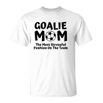 Soccer Goalie Keeper Mom Funny Soccer Mom T-Shirt | Mazezy