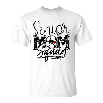 Soccer Mom Senior Soccer Mommy Squad Grunge Sport Mom T-shirt - Thegiftio