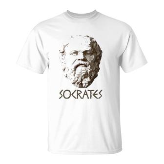 Socrates Greek Philosophy Philosopher Greece Tee T-Shirt | Mazezy AU