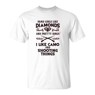 Some Girls Like Diamonds T-Shirt | Mazezy