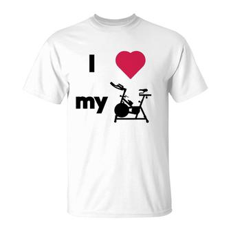 Spinning Class, Spin Bike, Stationary Bike, Indoor Cycling T-Shirt | Mazezy