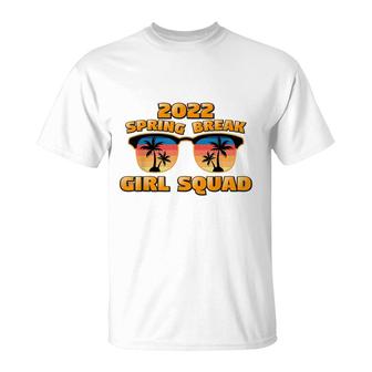 Spring Break Girl Squad 2022 Matching Retro Cool Sunglasses T-shirt - Thegiftio