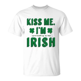 St Patricks Day Funny Green Shamrock Irish T-Shirt - Thegiftio UK