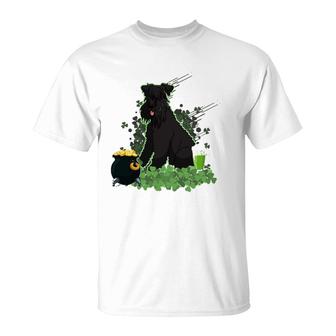 St Patrick's Day Kerry Blue Terrier Dog T-Shirt | Mazezy