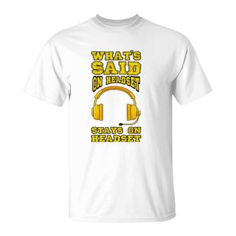Stage Manager Headset Pun Theater Musical Gift T-Shirt | Mazezy