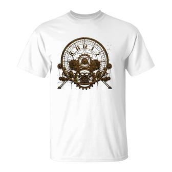 Steampunk Vintage Time Machine Steampunk Style T-Shirt | Mazezy