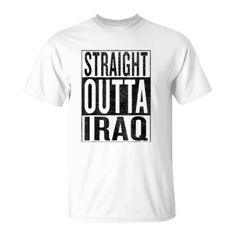 Straight Outta Iraq Great Travel & Gift Idea T-Shirt | Mazezy