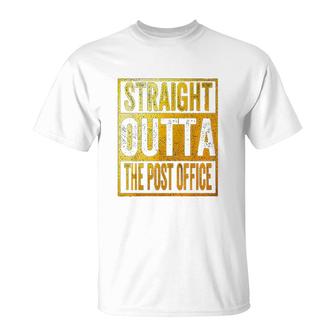 Straight Outta The Post Office Postal Service T-Shirt - Thegiftio UK