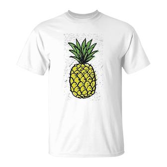Summer Pineapple Printed T-Shirt | Mazezy