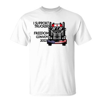 Support Canadian Truckers Freedom Convoy 2022 Usa & Canada T-Shirt | Mazezy