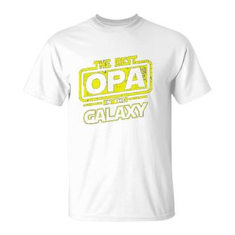 The Best Opa In The Galaxy T-Shirt | Mazezy UK
