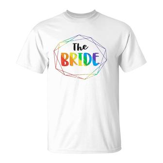 The Bride Gay Lesbian Bachelorette Party Diamond Wedding T-Shirt | Mazezy CA