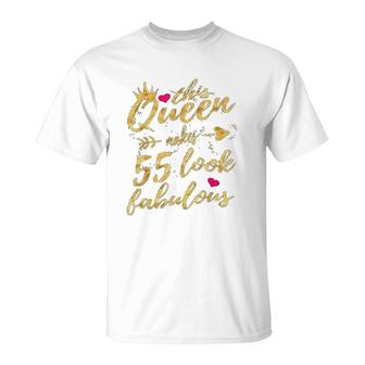 This Queen Makes 55 Look Fabulous T-Shirt | Mazezy
