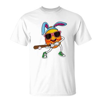 Toddler Boys Easter Bunny Baseball Pitcher Outfit Kids Teens T-Shirt | Mazezy
