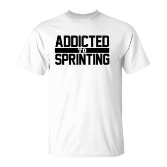 Track And Field Sprinters Sprinting T-Shirt | Mazezy