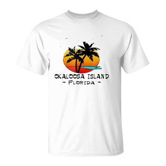 Tropical Okaloosa Island Florida Vacation Beach Gift T-Shirt | Mazezy
