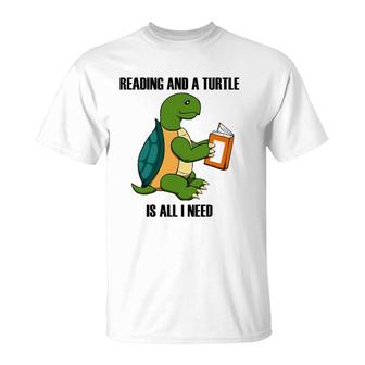 Turtles And Reading Funny Saying Book T-Shirt | Mazezy