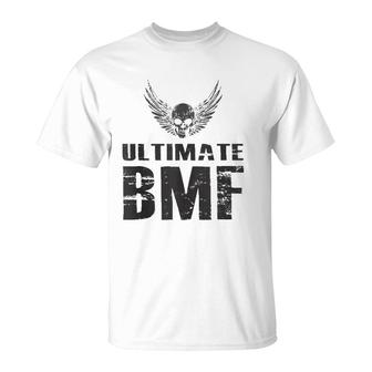 Ultimate Skull And Wings Bmf Bad Mother Martial Arts Tops T-Shirt | Mazezy