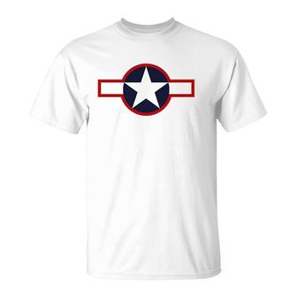 Usaf Air Force Roundel 1943 Ver2 T-Shirt | Mazezy
