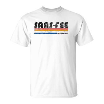 Vintage 1980S Style Saas-Fee Switzerland T-Shirt | Mazezy
