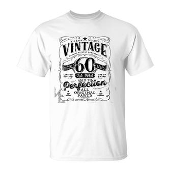 Vintage 60Th Birthday Top For Him 1962 Aged To Perfection T-Shirt | Mazezy