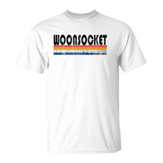 Vintage 80S Style Woonsocket Ri T-Shirt | Mazezy