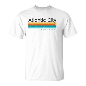 Vintage Atlantic City Nj Retro Design T-Shirt | Mazezy
